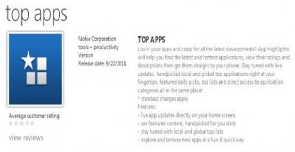 Nokia'nın ilk Windows Phone uygulaması yayınlandı