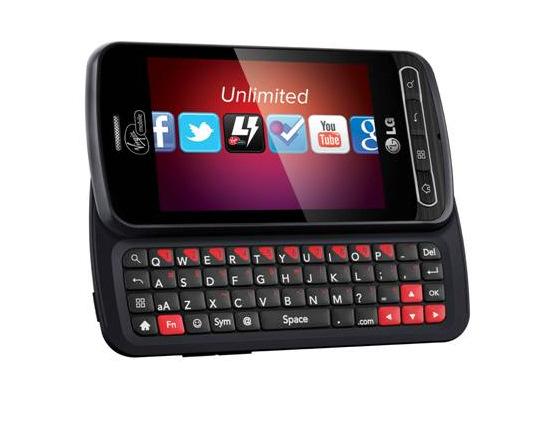 Virgin Mobile, QWERTY klavyeli LG Optimus Slider'ı duyurdu
