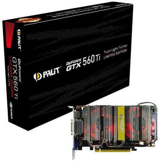 Palit, GeForce GTX 560 Ti Twin Light Turbo modelin tanıttı
