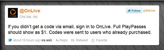 OnLive, hayranlarına yönelik Facebook üzerinden kampanya başlatıyor