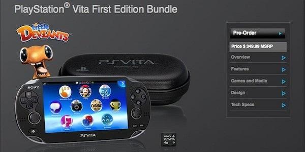 Sony PS Vita ilk sürüm paketi Kuzey Amerika perakendecilerinde ön siparişe sunuldu 