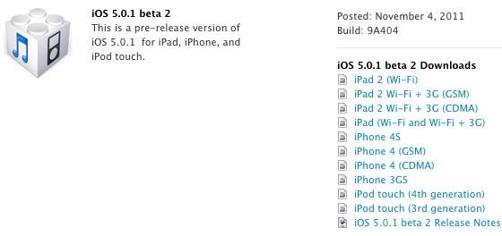 Apple, iPhone 4S kullanıcılarının beklediği iOS 5.0.1'in ikinci betasını yayınladı