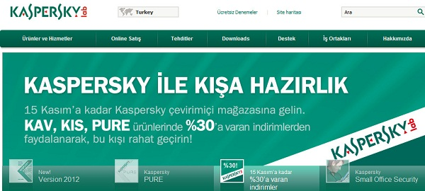 Kaspersky, Türkiye çevrimiçi mağazasını yeniledi