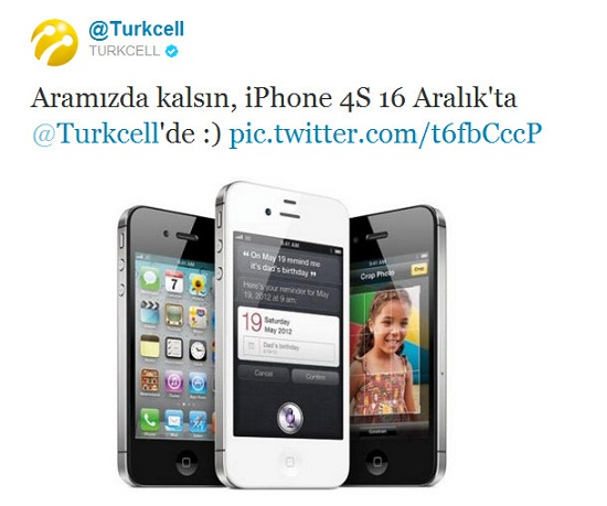 iPhone 4S, Turkcell tarafından satışa sunuluyor