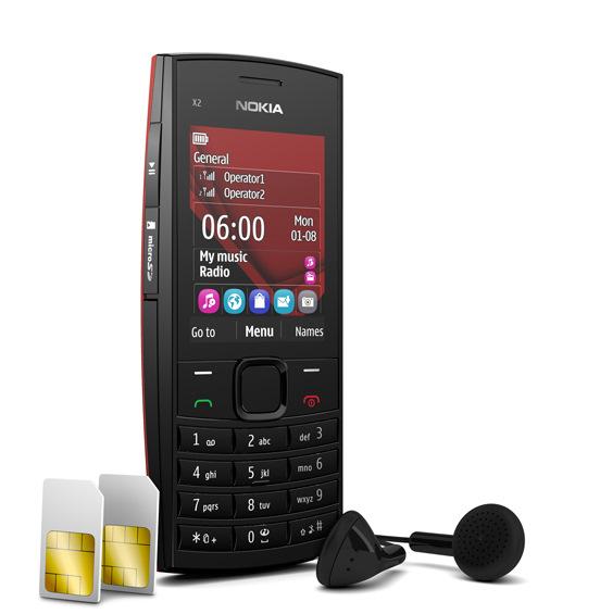 Nokia'dan çift sim kart desteği sunan cep telefonu: X2-02