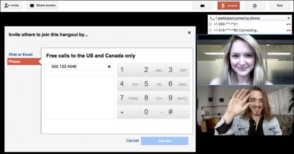 Google+ Hangouts özelliği sesli görüşmelere de imkan tanıyor 