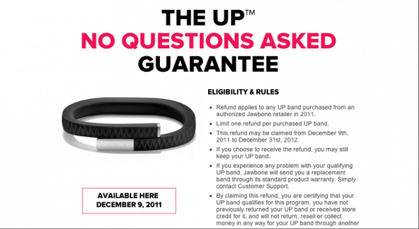 Jawbone bütün Up siparişlerini iptal etti, arızalı ürün alan müşterilere ise geri ödeme yapılıyor
