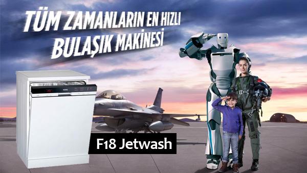 En hızlı bulaşık makinesi Vestel'den: F18 Jetwash