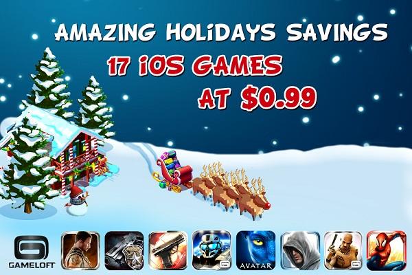 Yeni yıl haftasında iOS ve Android için Gameloft oyunları 0.99$ olacak