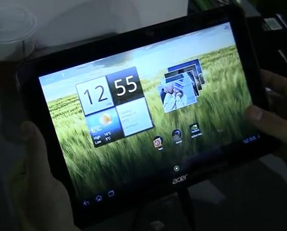 CES 2012: Acer'ın Nvidia Tegra 3'lü tableti Iconia Tab A510 görüntülendi