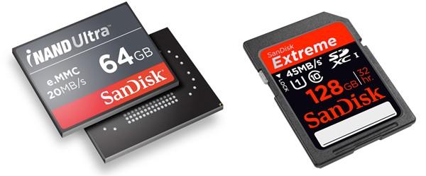CES 2012 : SanDisk dünyanın en hızlı 128GB SDXC kartını ve iNAND Ultra entegre flash belleklerini duyurdu