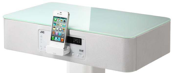 JVC 'den sehpa olarak kullanılabilen iPhone/iPod standı