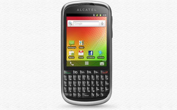 Android Gingerbread'li ve QWERTY klavyeli Alcatel OT-915 ortaya çıktı