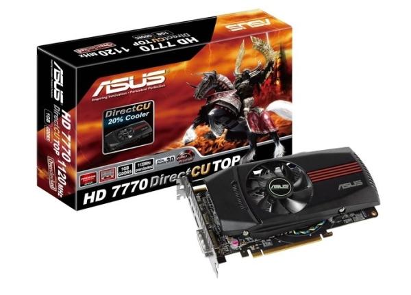 Asus, Radeon HD 7770 DirectCU TOP modelini duyurdu