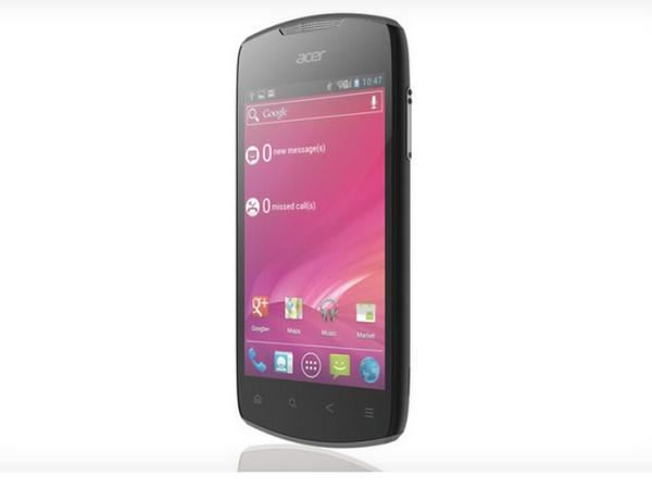 Acer, Android 4.0'lı yeni akıllı telefonu Liquid Glow'u gösterdi