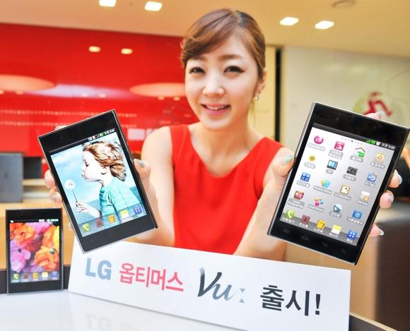 LG Mobile, 5-inç ekranlı Optimus Vu'nun Güney Kore'de satışına başlıyor