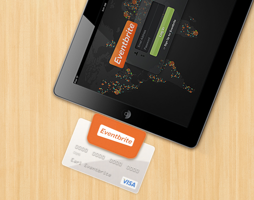 Eventbrite At The Door kart okuyucu, iPad modelini bilet terminaline dönüştürüyor