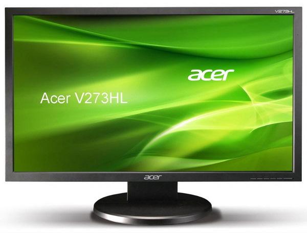 Acer'dan LED arka aydınlatmalı 27-inç Full HD monitör: V273HL
