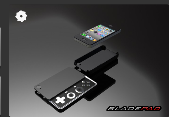 iPhone ve iPod Touch için ultra ince kontrolcü; Bladepad