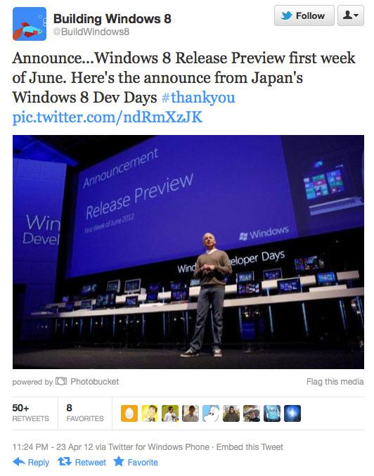 Windows 8 Yayın Önizlemesi Haziran ayının ilk haftasında dağıtılacak
