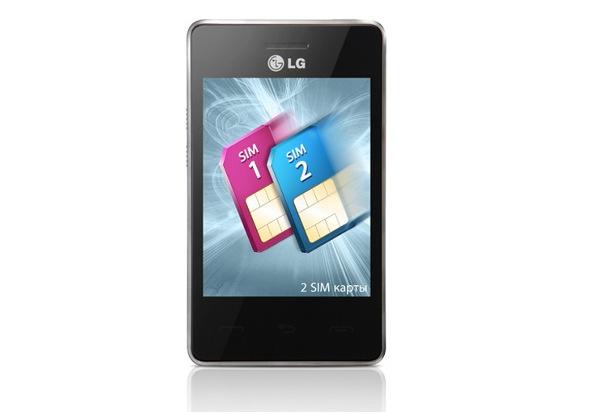 LG Mobile'dan dokunmatik ekranlı ve çift sim kart destekli cep telefonu: T370