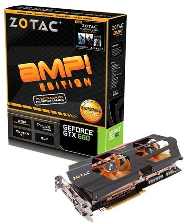 Zotac'dan özel tasarımlı ve 4GB bellekli iki yeni GeForce GTX 680