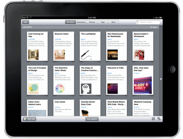 iOS için Evernote, 4.2 sürümüne güncellendi