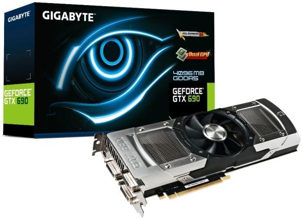 Gigabyte çift GPU'lu GeForce GTX 690 modelini tanıttı