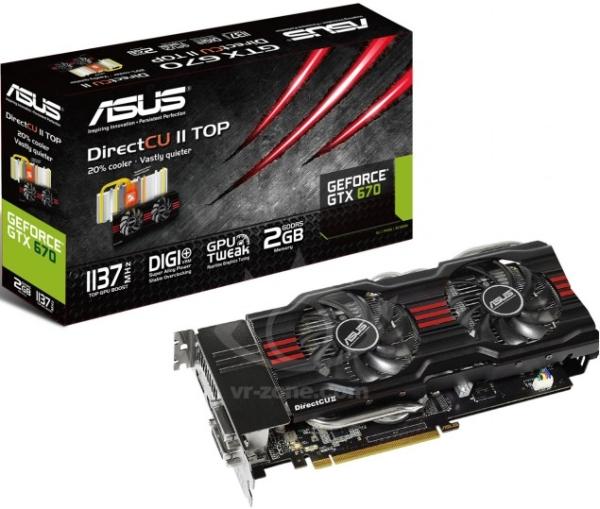 Asus GeForce GTX 670 DirectCU II TOP modelinin detayları ortaya çıktı