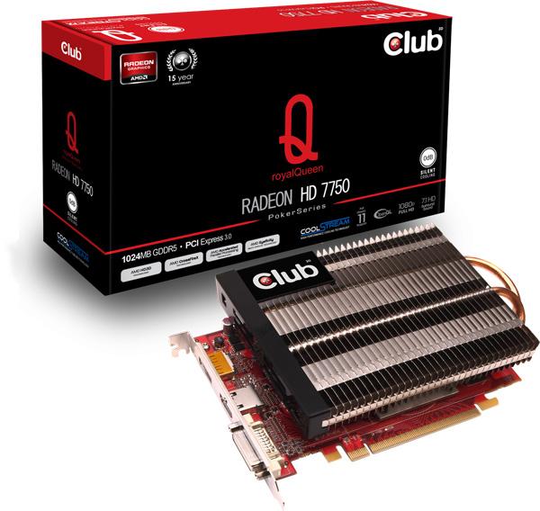 Club3D pasif soğutmalı Radeon HD 7750 modelini duyurdu