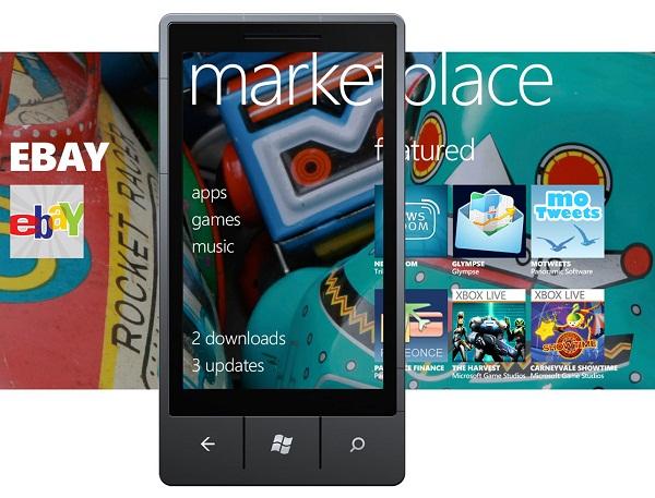 Artık Windows Phone Marketplace'i kullanmak için 7.5 sürümü şart