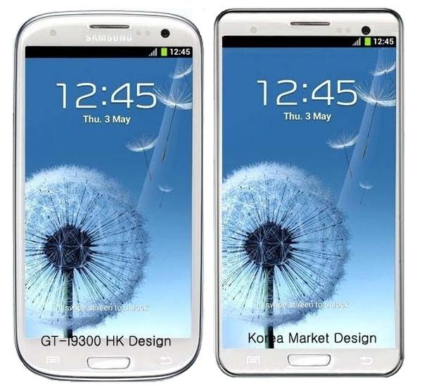 Samsung Galaxy S III'ün Güney Kore versiyonu farklı tasarıma sahip