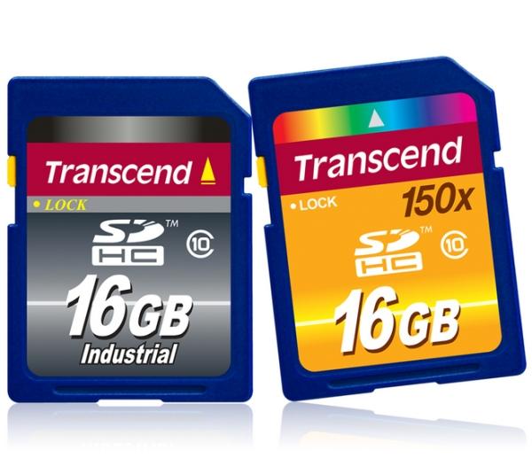 Transcend'den Class 10 derecelendirmeli iki yeni SDHC bellek kartı