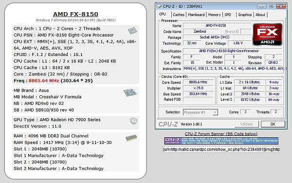 AMD FX-8150'den dünya hız rekoru: 8805MHz!