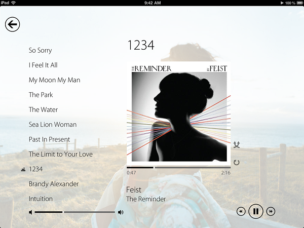 Track 8 ile iOS cihazlarda Metro arayüzünde müzik dinleyin