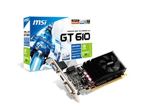 MSI'dan giriş seviyesi için GeForce GT 610 tabanlı ekran kartı