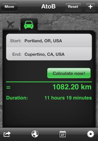 AtoB Distance Calculator PRO uygulaması App Store üzerinde bugün ücretsiz