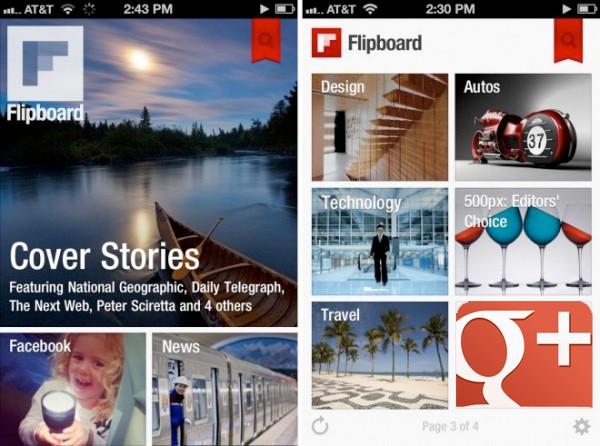 Yeni API ile Google+, Flipboard üzerinde yerini alıyor