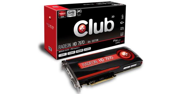 AMD Radeon HD 7970 GHz Edition'ı duyuran ilk üretici Club3D oldu
