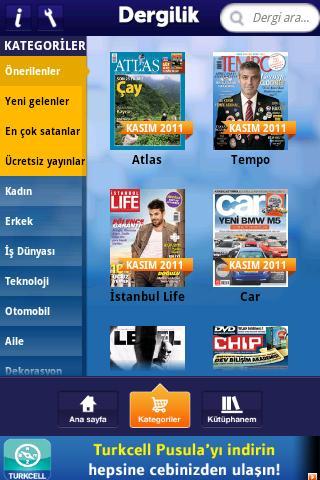 Turkcell Dergilik yeniden Android platformunda