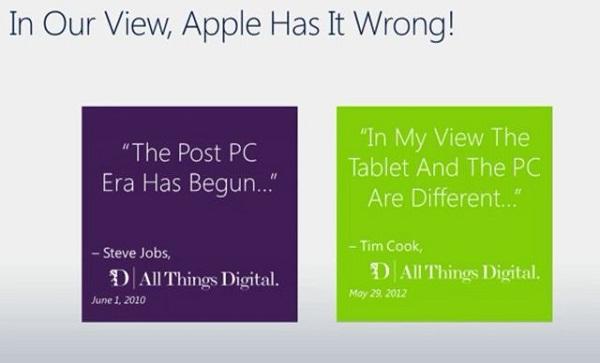 Microsoft : Apple hatalı, artık PC+ dönemine giriyoruz