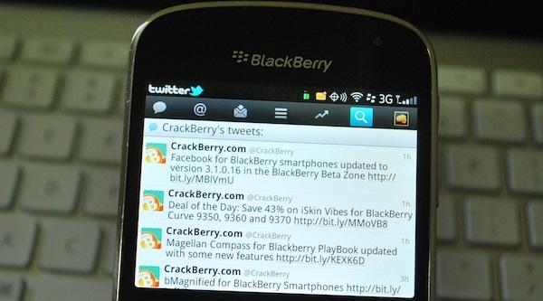 BlackBerry için Twitter uygulaması güncellendi