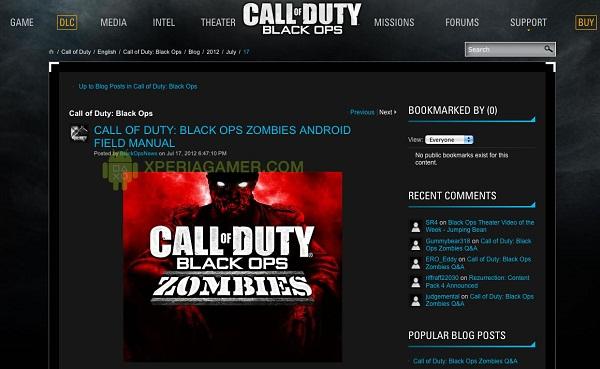 Call of Duty: Black Ops Zombies, 25 Temmuz'da Android'e gelebilir