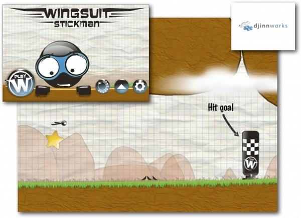 Wingsuit Stickman, Appstore'da kısa süreliğine ücretsiz olarak yayında
