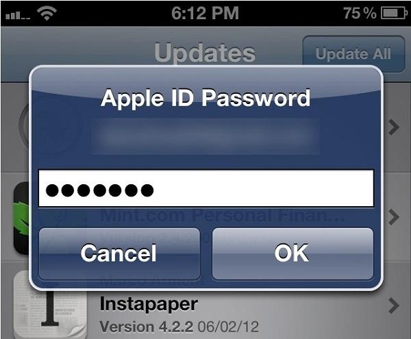 iOS 6 ile birlikte ücretsiz uygulamaları indirmek için şifre girmek gerekmeyecek