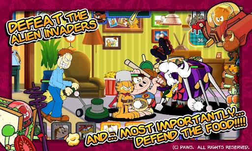 Garfield's Defense: Attack of the Food Invaders ile işgalcilere karşı amansız bir mücadele veriyorsunuz