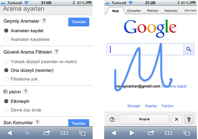 Google: Aramalarınızı artık el yazınızla yapın