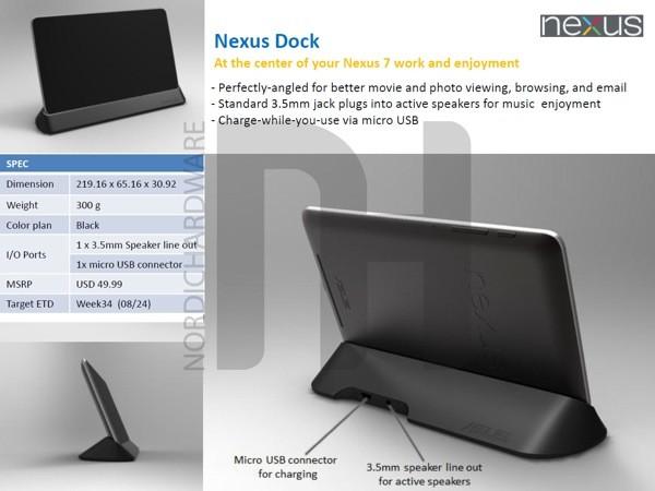 Nexus 7'nin dock ve kılıfları İsveçli bir sitede ortaya çıktı