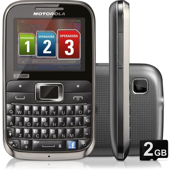 Motorola'dan üç sim kart destekli ve QWERTY klavyeli model: Motokey EX117