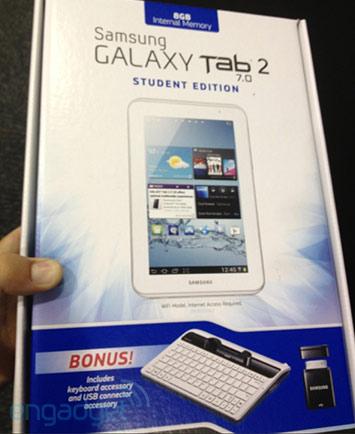 Samsung Galaxy Tab 2 7.0'ın öğrencilere özel versiyonu gün yüzüne çıktı